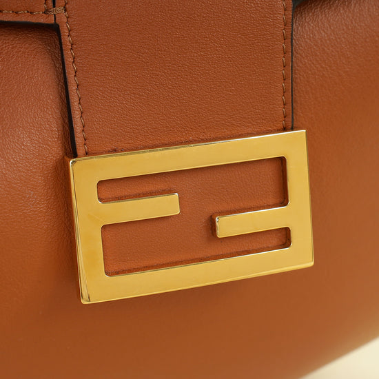 Fendi Brandy Brown Croissant Hobo Bag