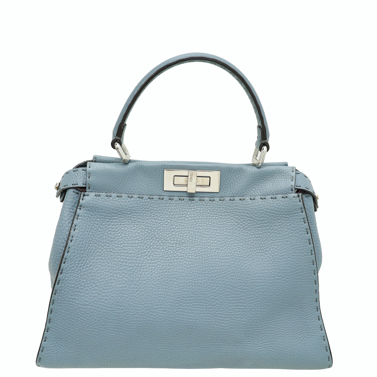 Fendi Blue Selleria Peekaboo Regular Bag-Fendi-THE CLOSET