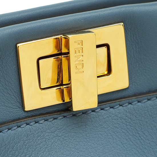 Fendi Dark Blue Peekaboo Mini Bag