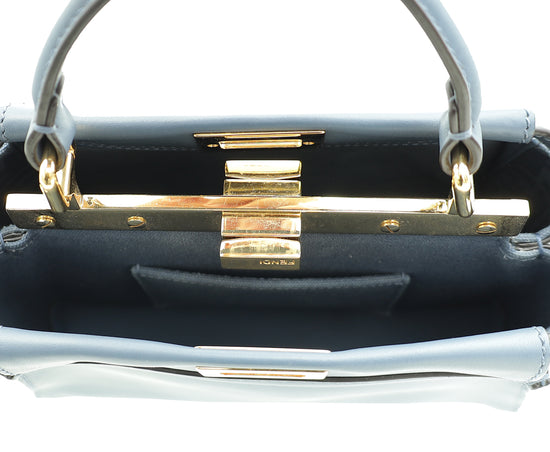 Fendi Dark Blue Peekaboo Mini Bag