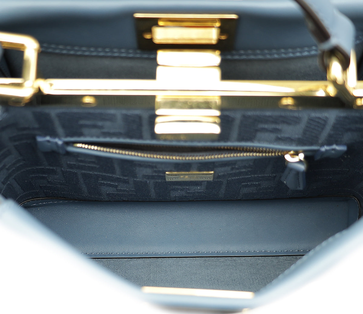 Fendi Dark Blue Peekaboo Mini Bag