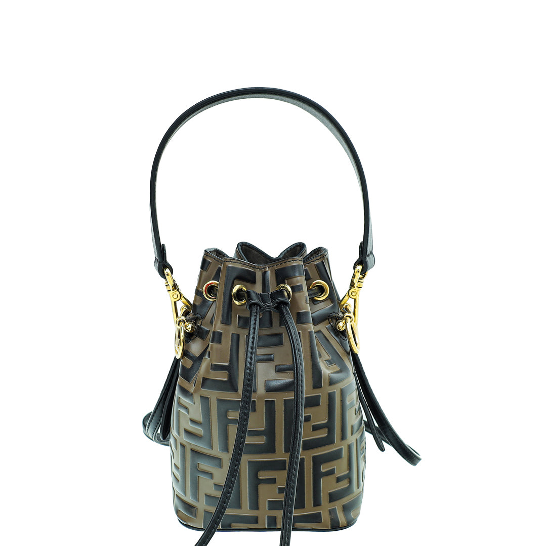Fendi Bicolor FF Zucca Mon Tresor Mini Bucket Bag-Fendi-THE CLOSET