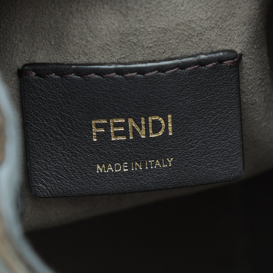 Fendi Bicolor FF Zucca Mon Tresor Mini Bucket Bag