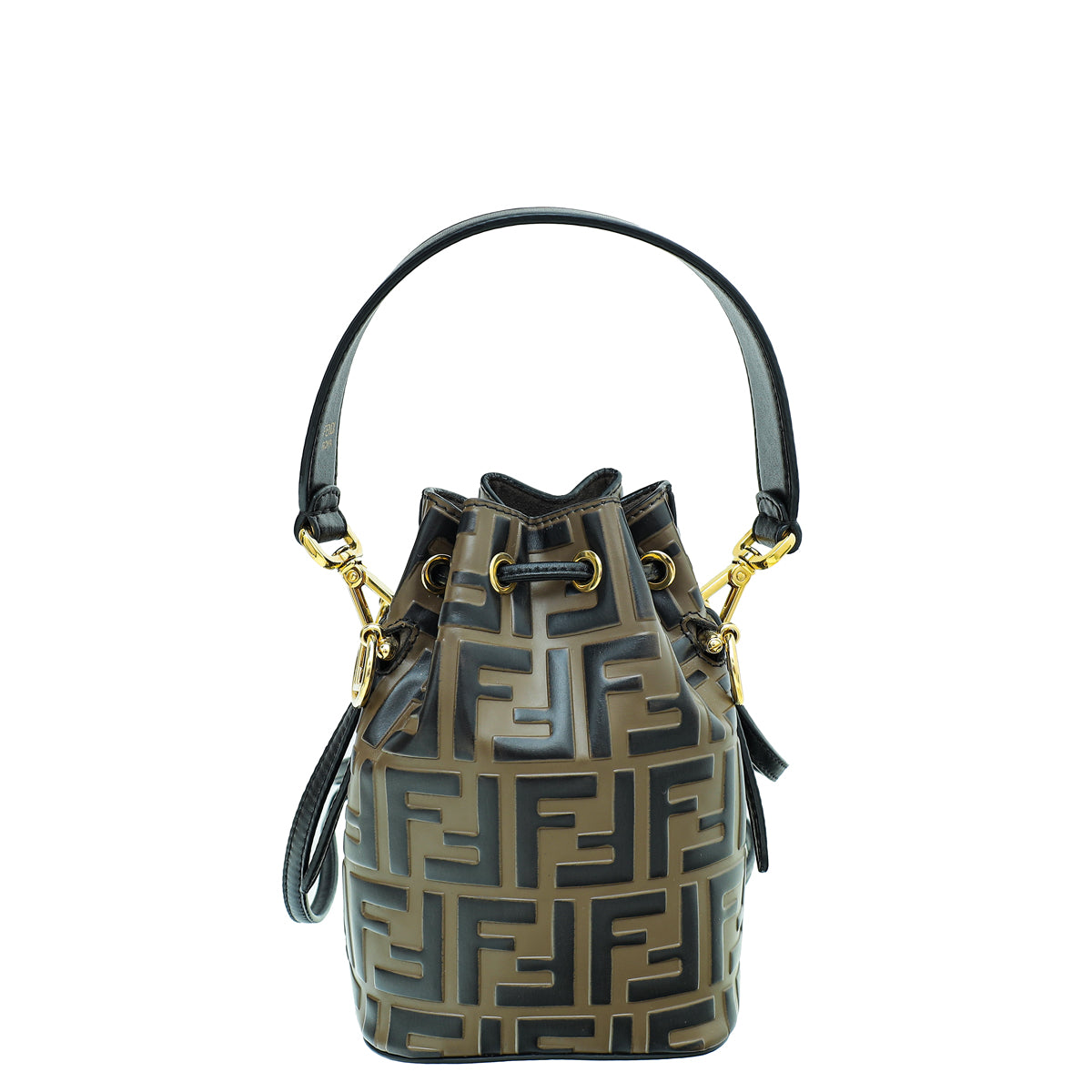 Fendi Bicolor FF Zucca Mon Tresor Mini Bucket Bag-Fendi-THE CLOSET
