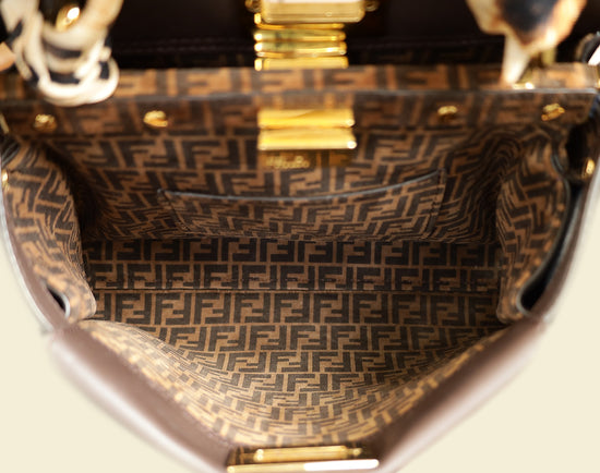Fendi Dark Chocolate Peekaboo Mini Bag