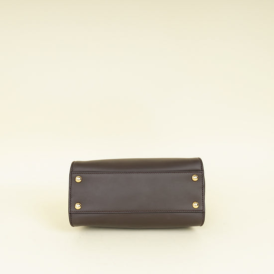 Fendi Dark Chocolate Peekaboo Mini Bag