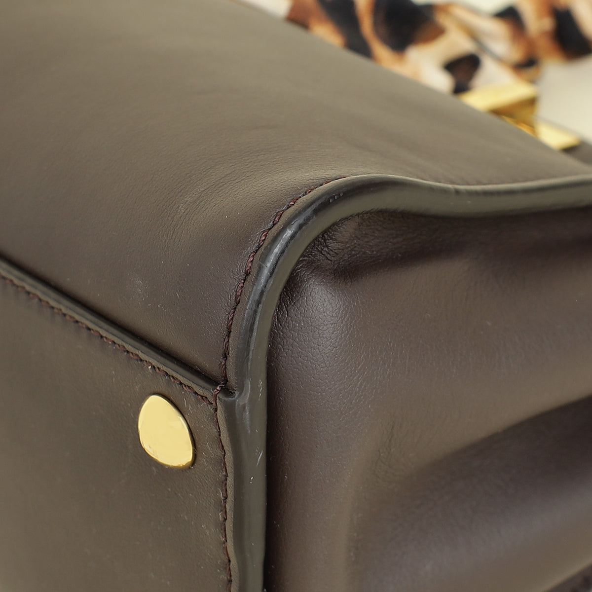 Fendi Dark Chocolate Peekaboo Mini Bag