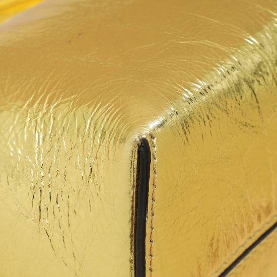 Fendi Gold First Small Laminated Bag-Fendi-THE CLOSET