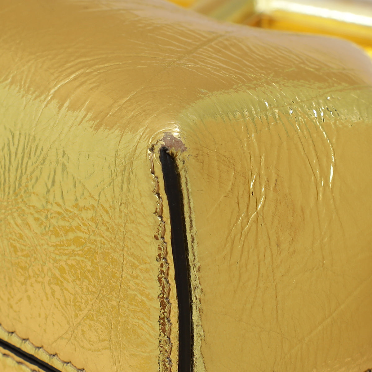 Fendi Gold First Small Laminated Bag-Fendi-THE CLOSET