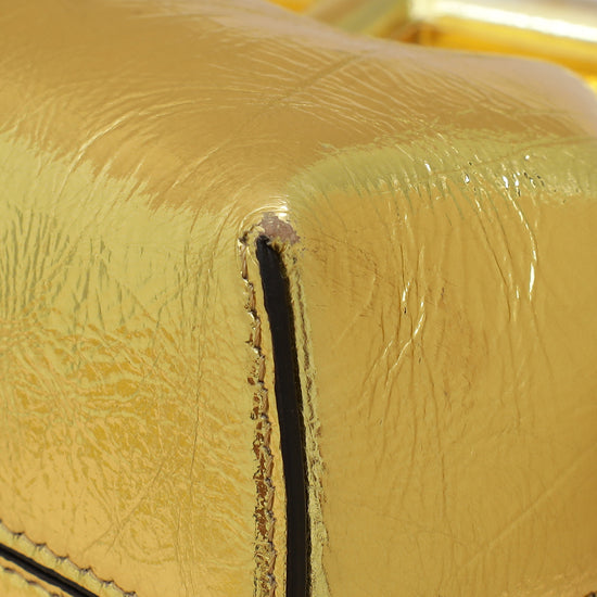 Fendi Gold First Small Laminated Bag-Fendi-THE CLOSET