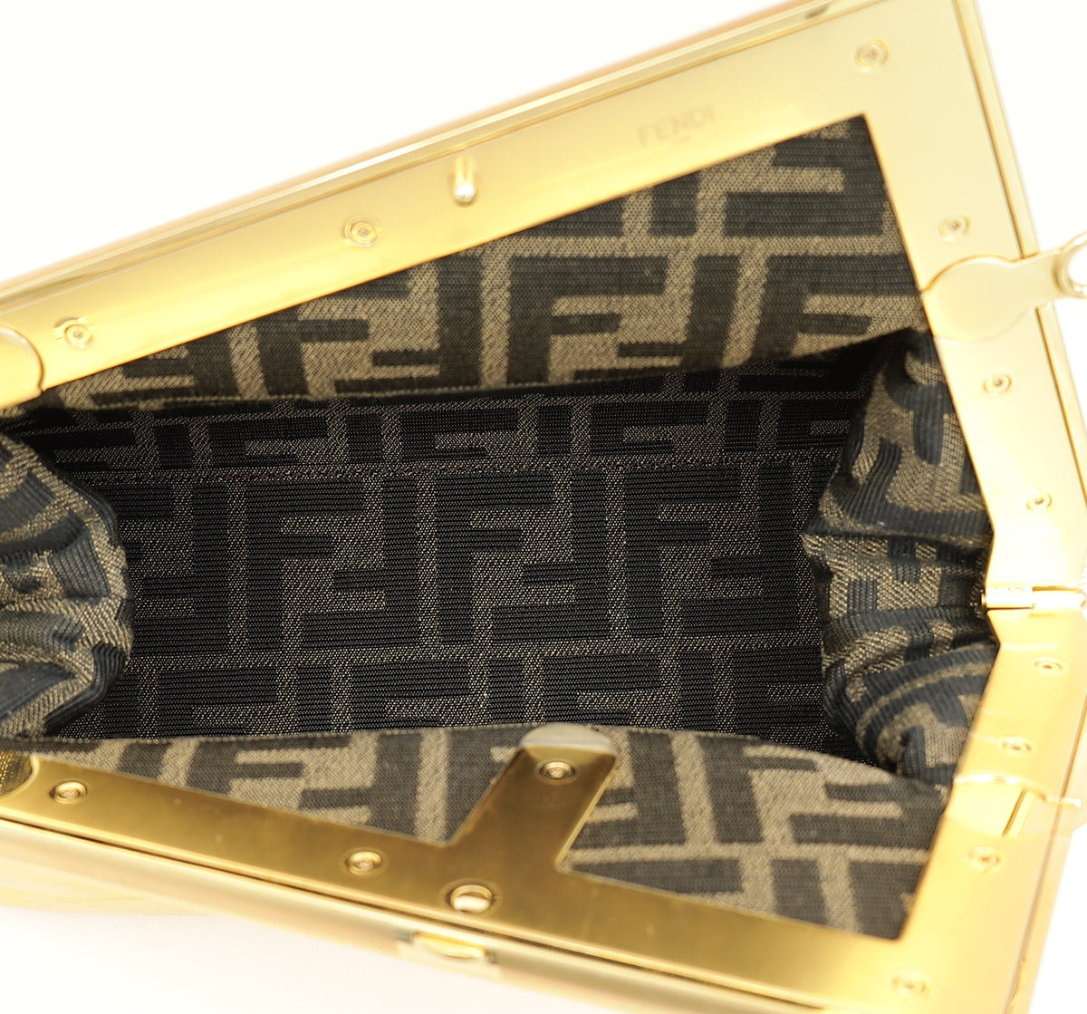 Fendi Gold First Small Laminated Bag-Fendi-THE CLOSET
