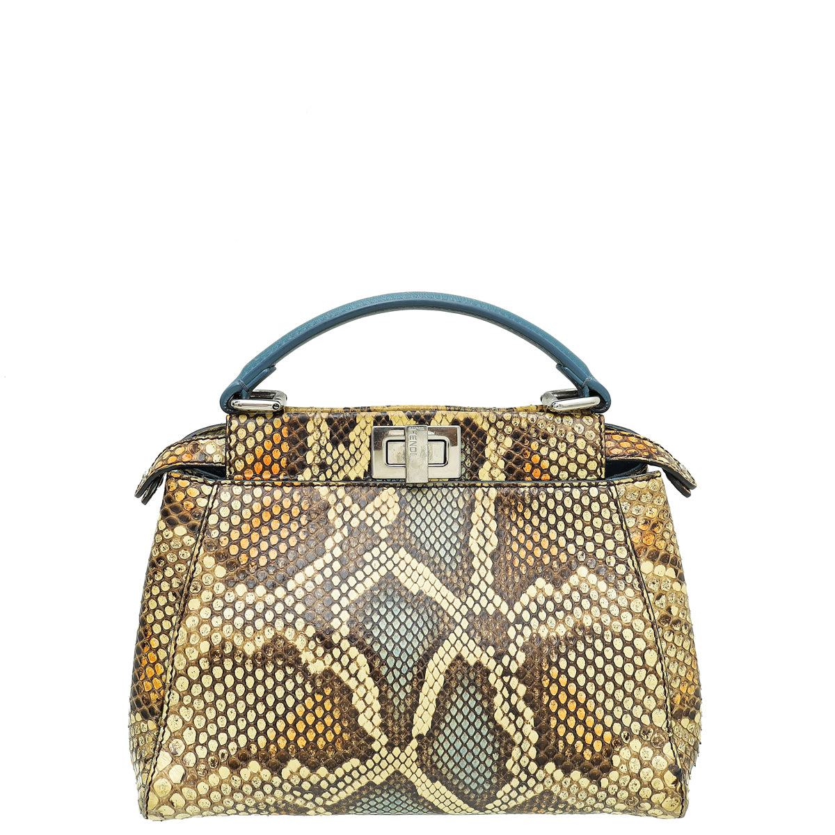 Fendi Bicolor Python Peekaboo Mini Bag-Fendi-THE CLOSET