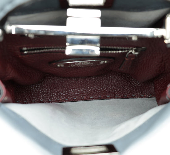 Fendi Grey Peekaboo Selleria Mini Bag