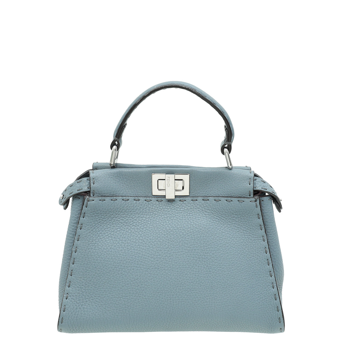 Fendi Grey Peekaboo Selleria Mini Bag-Fendi-THE CLOSET
