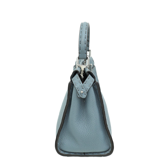 Fendi Grey Peekaboo Selleria Mini Bag