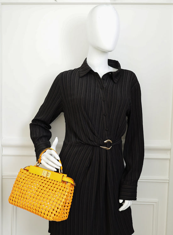 Fendi Orange Peekaboo Mini Bag