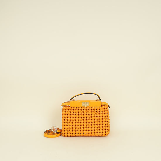 Fendi Orange Peekaboo Mini Bag