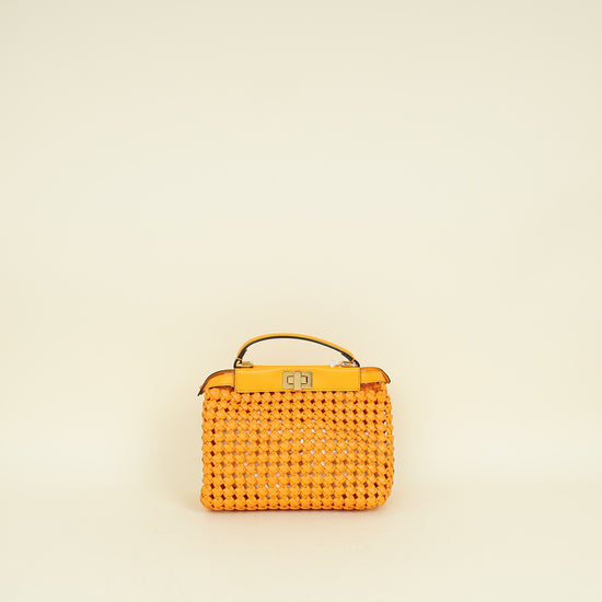 Fendi Orange Peekaboo Mini Bag