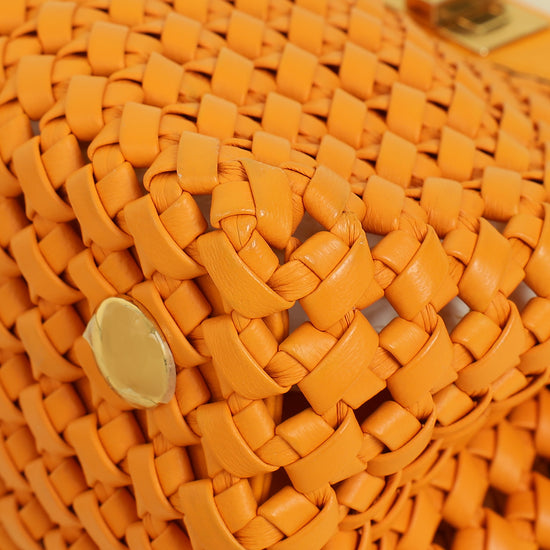 Fendi Orange Peekaboo Mini Bag