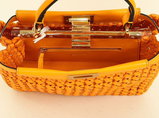 Fendi Orange Peekaboo Mini Bag