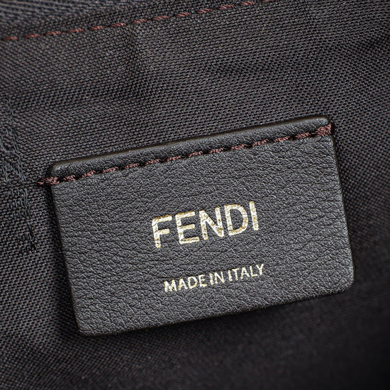 Fendi Grey Houndstooth Fendigraphy Hobo Bag