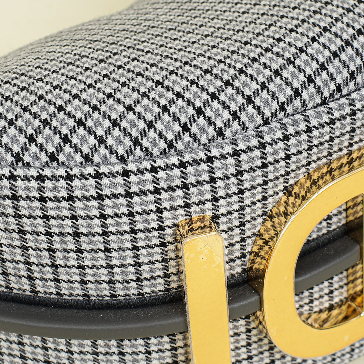 Fendi Grey Houndstooth Fendigraphy Hobo Bag