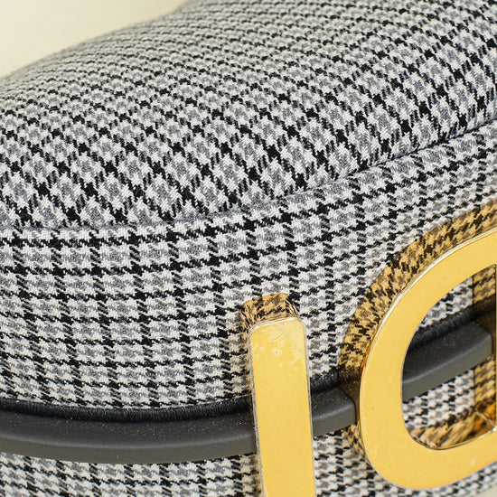 Fendi Grey Houndstooth Fendigraphy Hobo Bag