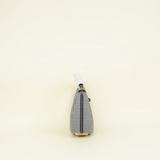 Fendi Grey Houndstooth Fendigraphy Hobo Bag