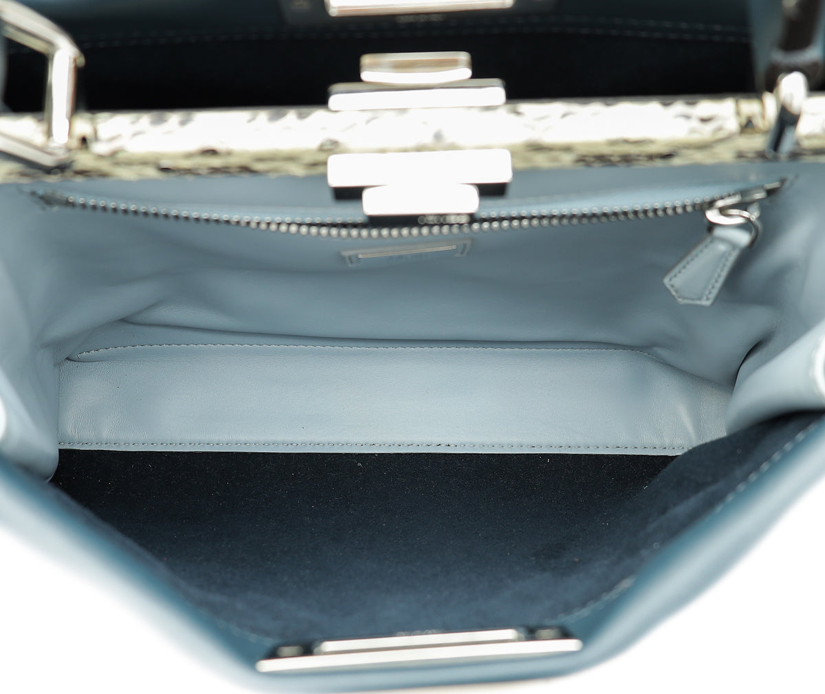 Fendi Navy Blue Peekaboo Regular Bag