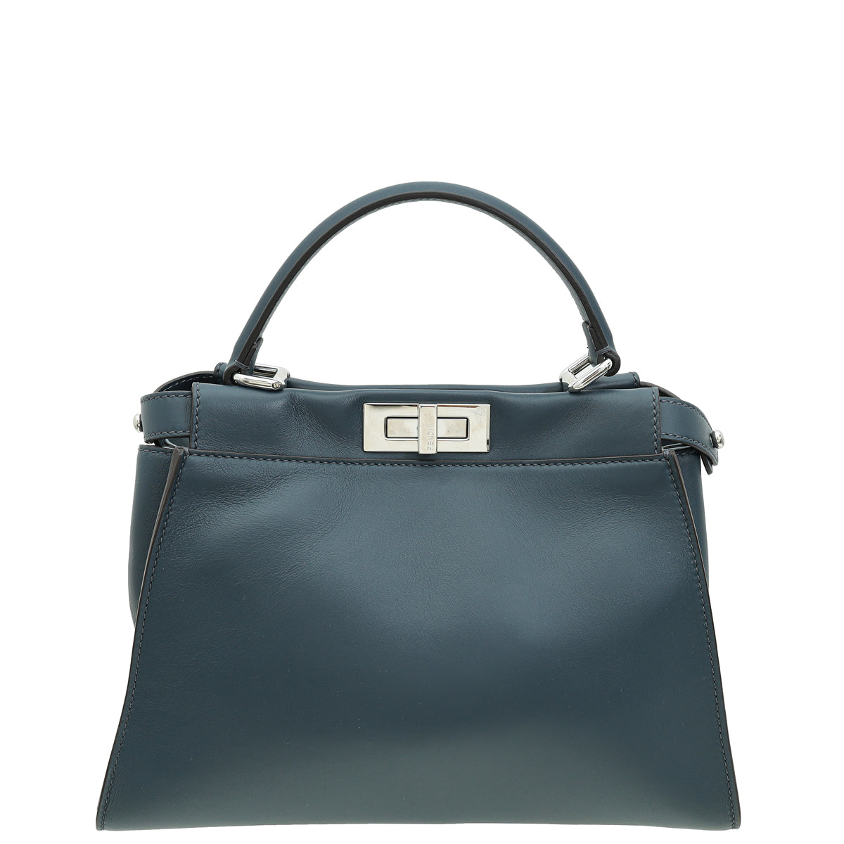 Fendi Navy Blue Peekaboo Regular Bag