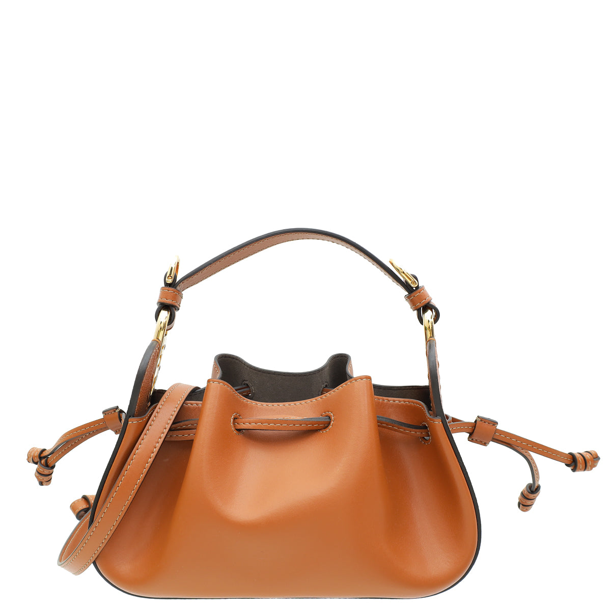 Fendi Brown Tan Pomodorino Mini Bag-Fendi-THE CLOSET