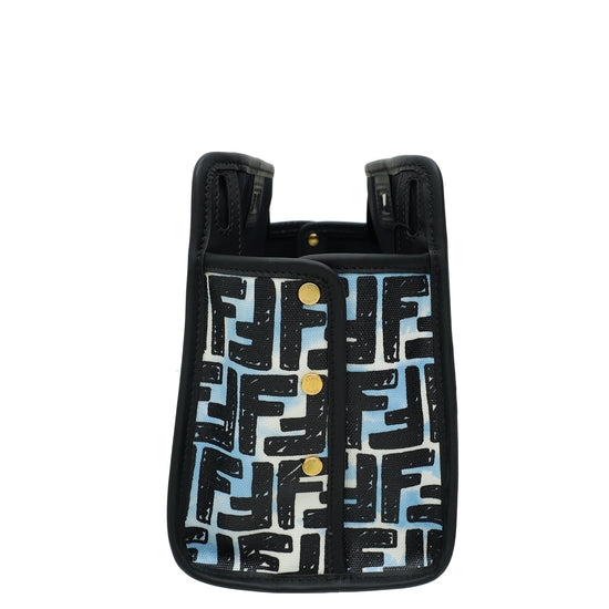 Fendi Black Logo Print  Peekaboo Defender Cover