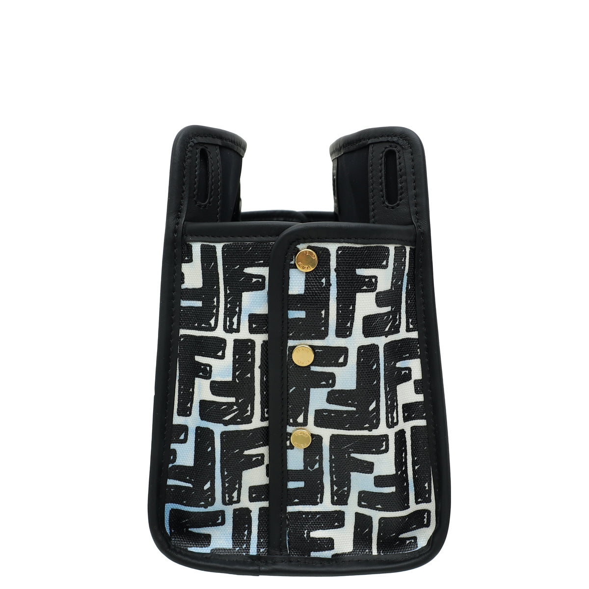 Fendi Black Logo Print  Peekaboo Defender Cover