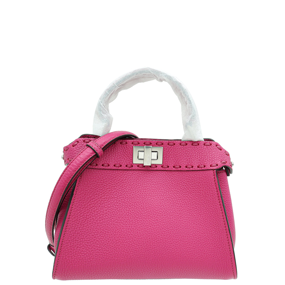 Fendi Fuchsia Selleria Peekaboo Mini Bag-Fendi-THE CLOSET