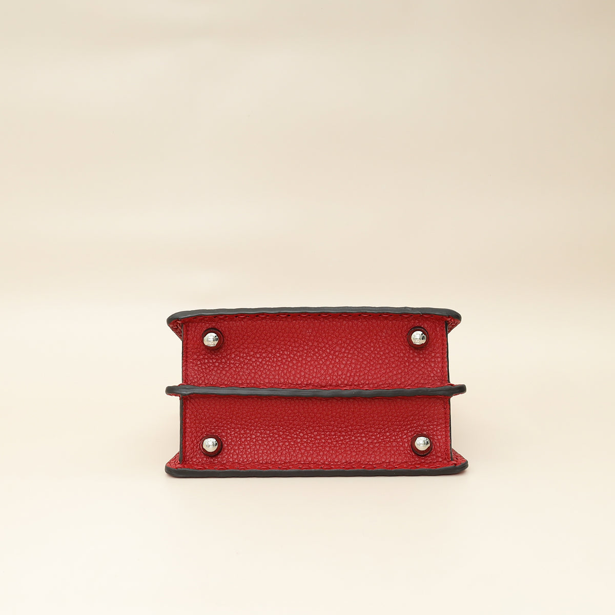 Fendi Red Selleria Peekaboo ISeeU Petite Bag-Fendi-THE CLOSET
