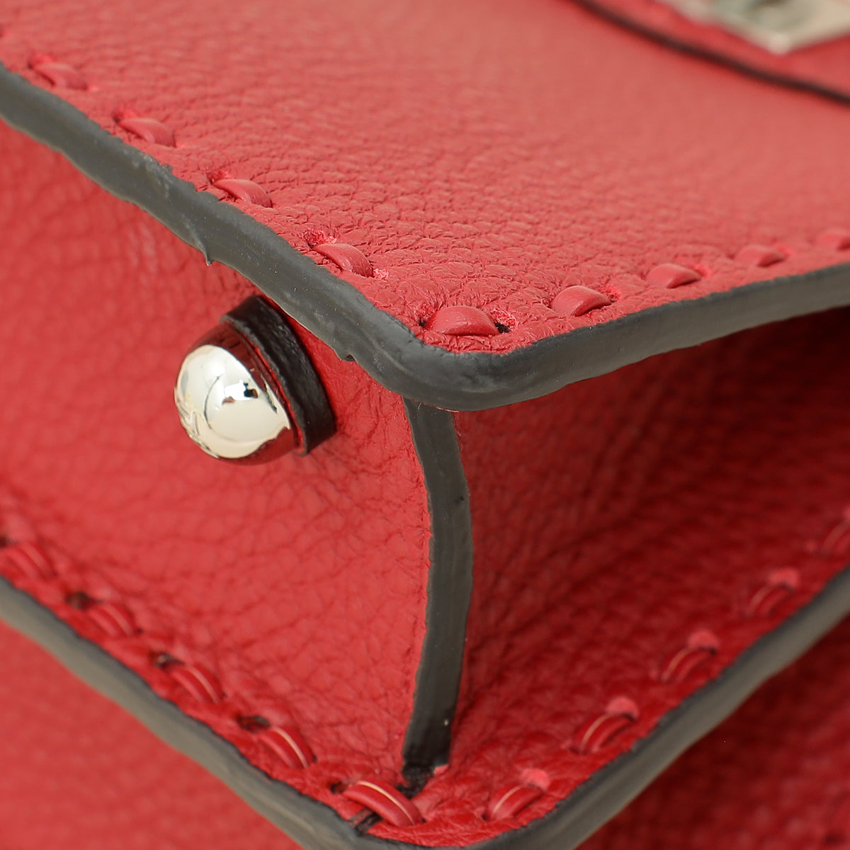 Fendi Red Selleria Peekaboo ISeeU Petite Bag-Fendi-THE CLOSET