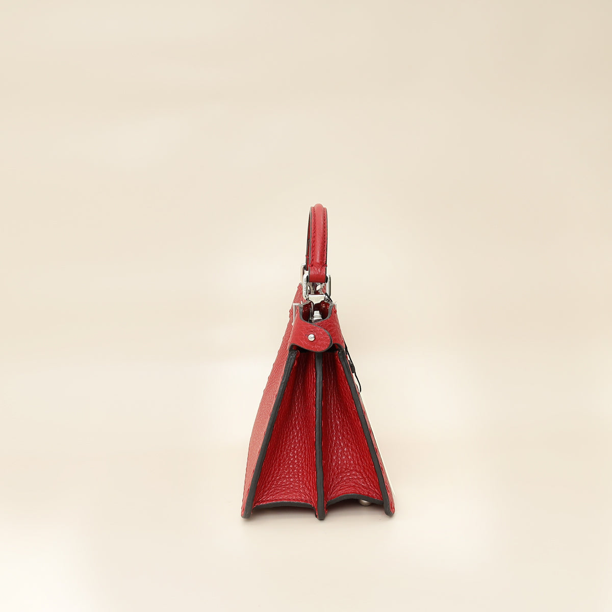 Fendi Red Selleria Peekaboo ISeeU Petite Bag-Fendi-THE CLOSET