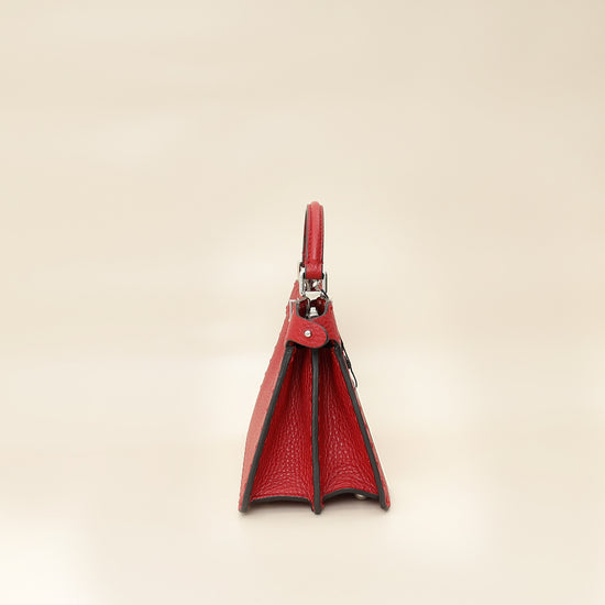 Fendi Red Selleria Peekaboo ISeeU Petite Bag-Fendi-THE CLOSET