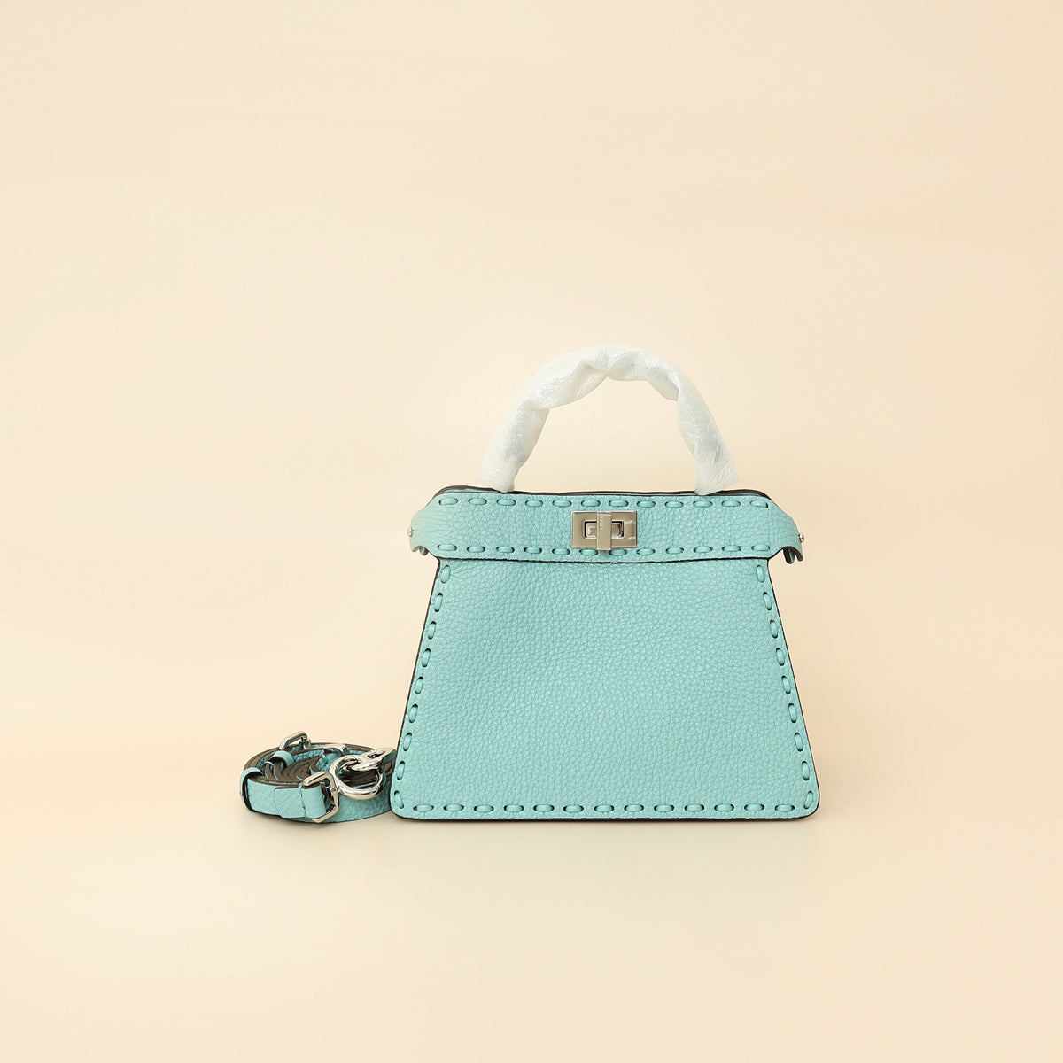 Fendi Aquifer Selleria Peekaboo ISeeU Petite Bag-Fendi-THE CLOSET