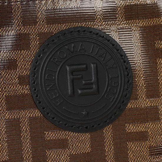 Fendi Brown FF Large Flat Wristlet Pouch-Fendi-THE CLOSET