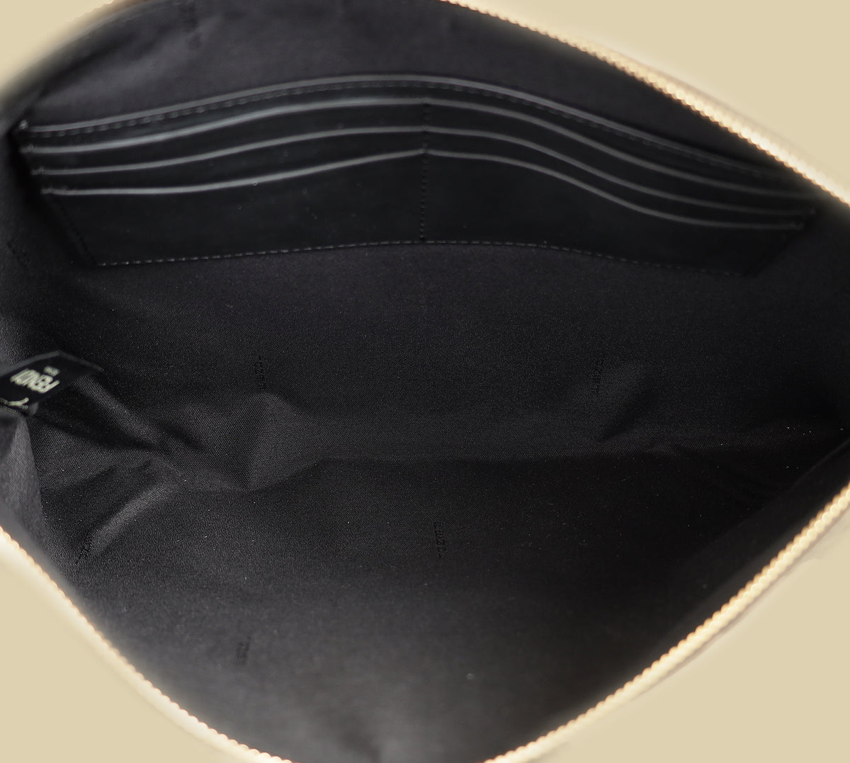 Fendi Brown FF Large Flat Wristlet Pouch-Fendi-THE CLOSET