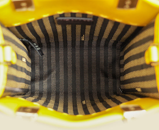 Fendi Yellow Mini Sunshine Shopper Bag