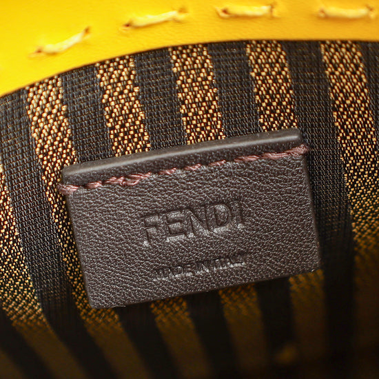 Fendi Yellow Mini Sunshine Shopper Bag