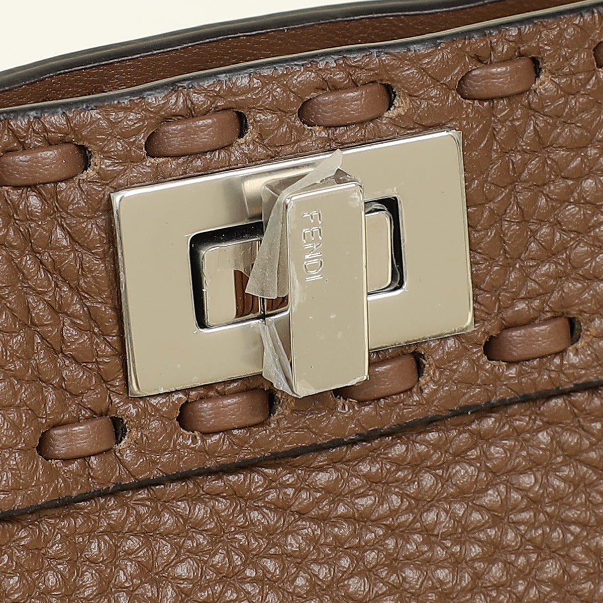 Fendi Brown Selleria Peekaboo ISeeU Petite Bag