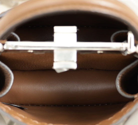 Fendi Brown Selleria Peekaboo ISeeU Petite Bag