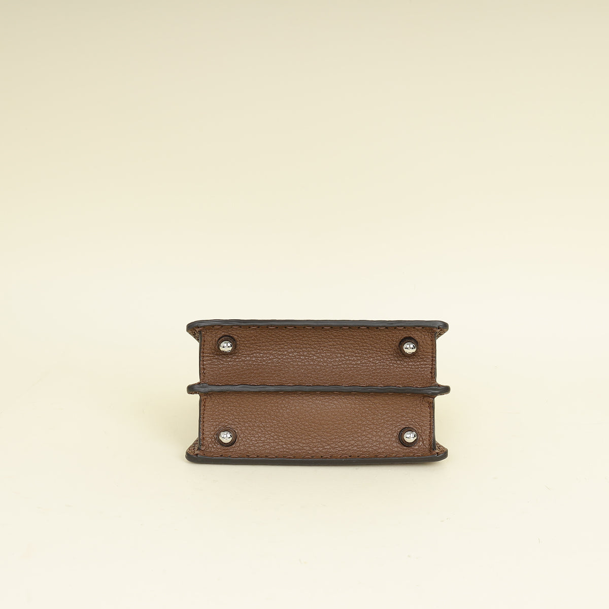 Fendi Brown Selleria Peekaboo ISeeU Petite Bag