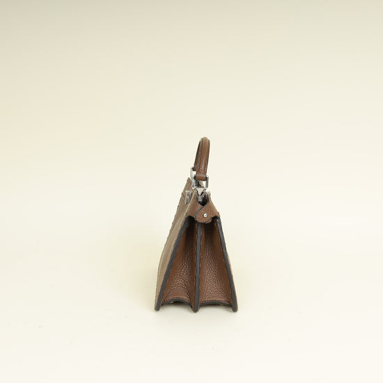 Fendi Brown Selleria Peekaboo ISeeU Petite Bag