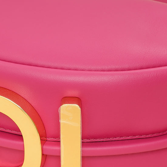 Fendi Hot Pink Vitello Grace Fendigraphy Hobo Medium Bag-Fendi-THE CLOSET