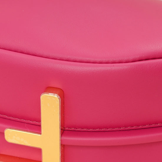 Fendi Hot Pink Vitello Grace Fendigraphy Hobo Medium Bag-Fendi-THE CLOSET