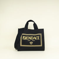 Fendi Bicolor x Versace "Fendace" La Medusa Shopping Tote Bag